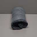 H.VERSAILTEX Bath Mats for Bathroom Non Slip Luxury Chenille Striped Bath Rug Absorbent Non Skid Fluffy Soft Shaggy Rugs Washable Plush Carpet Mats for Bath Room, Tub (20" x 32", Stone Blue)