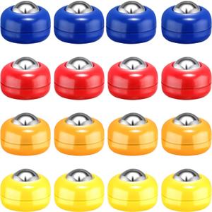 Gejoy Mini Shuffleboard Replacement Puck Tabletop Equipment Rollers Set Shuffleboard Curling Accessories