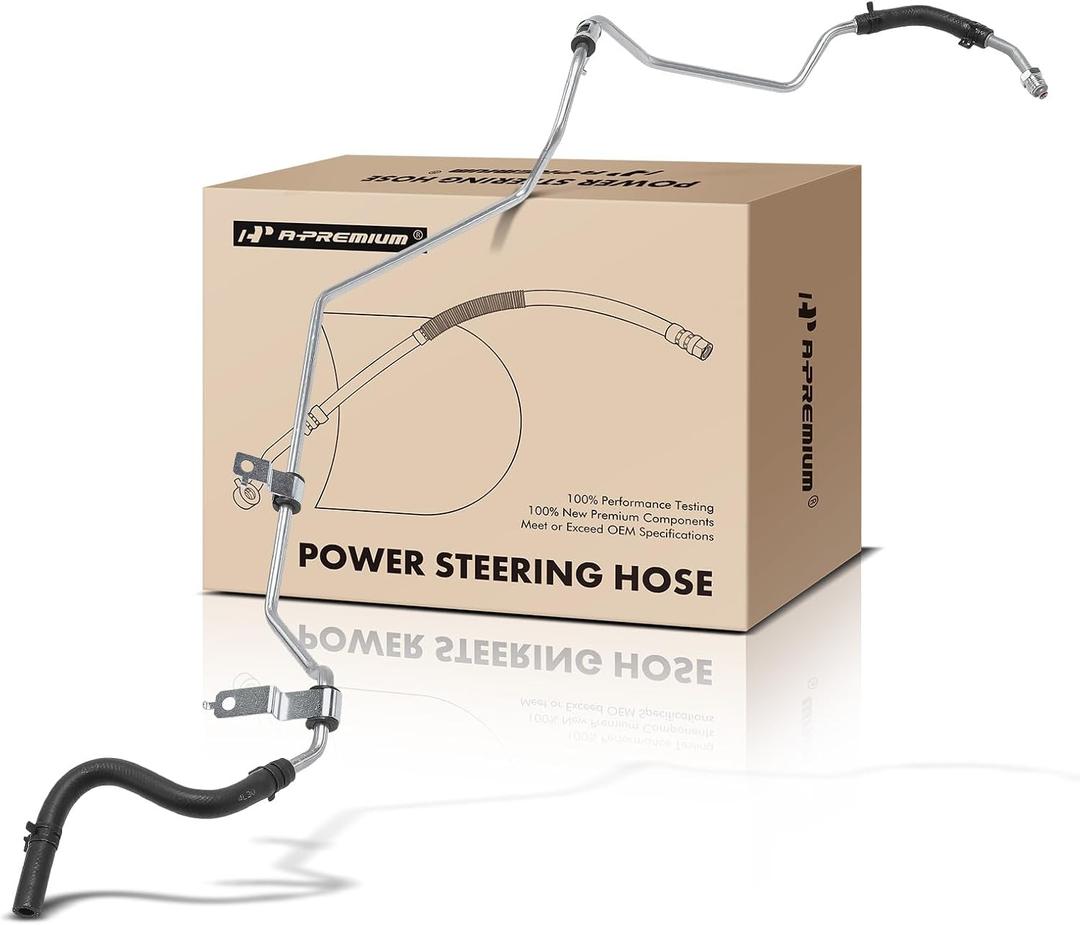 A-Premium Power Steering Hose Return Hose Line Assembly Compatible with Hyundai Accent 2006 2007 2008 2009, 1.6L, Gear To Cooler, Replace# 575201E001
