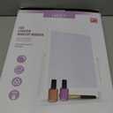 HIEEY Lighted Makeup Mirror, Hollywood Vanity Mirror with Lights, Three Color Lighting Modes, and 5X Magnification Mirror, Smart Touch Control, 360Rotation (17.3in,White,Gift Box)