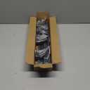 Black Wrap Around Curtain Rods for Windows 28 to 48 inch,2 Pack 5/8 inch Industrial Telescoping Curtain Rod, Blackout Rods for Bedroom & Outdoor, Adjustable from 30 to 48 Inches