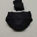 Molasus Incontinence Underwear for Women Absorbency Period Leakproof Panties (Large, Black-3pack)