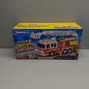 JOYIN Extra Large Toddler Fire Truck Toys for Boys with 33-inch Ladder, Lights & Sprinkler Pump, Big Emergency Vehicle, Kids Toys for Age 3, 4, 5, 6, 7, Christmas Birthday Gift for Grandkids