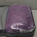 Sivio Weighted Blanket Queen Size 15 lbs for Adults, Sherpa Fleece Weighted Blanket Jacquard Heavy Blanket for Sleeping, Reversible Super Soft Warm Cozy Fluffy Blanket for Adult, 60 x 80inch, Purple