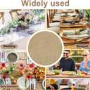 50pcs Round Burlap Placemats, 11.8in Reusable Jute Table Mats Heat Resistant Placemats Country Table Decor for Wedding Party Farmhouse Rustic Dinner Setting