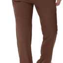 Rdruko Men's Lightweight Hiking Pants Athletic Quick Dry Water Resistant Casual Pants with Zipper Pockets for Outdoor (Brown, L)