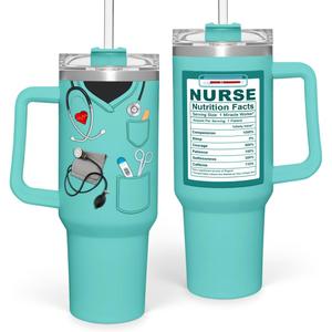 Nurse Gifts 40oz Stainless Steel Insulated Tumbler - Coffee Cup for Nurses Week, Appreciation Gifts