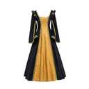 ZIUFVML Renaissance Dress Women Vintage Medieval Costumes Renaissance Pirate Ren Faire Dress M