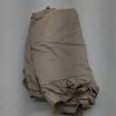K MASANIJI 2PACK Taupe Euro Shams Pillow Covers 26x26 inches, 100% Cotton Rustic Ruffle Pillow Shams Vintage Shabby and Chic French Country Style Farmhouse Bed Pillowcases (Taupe, 26x26 inches)