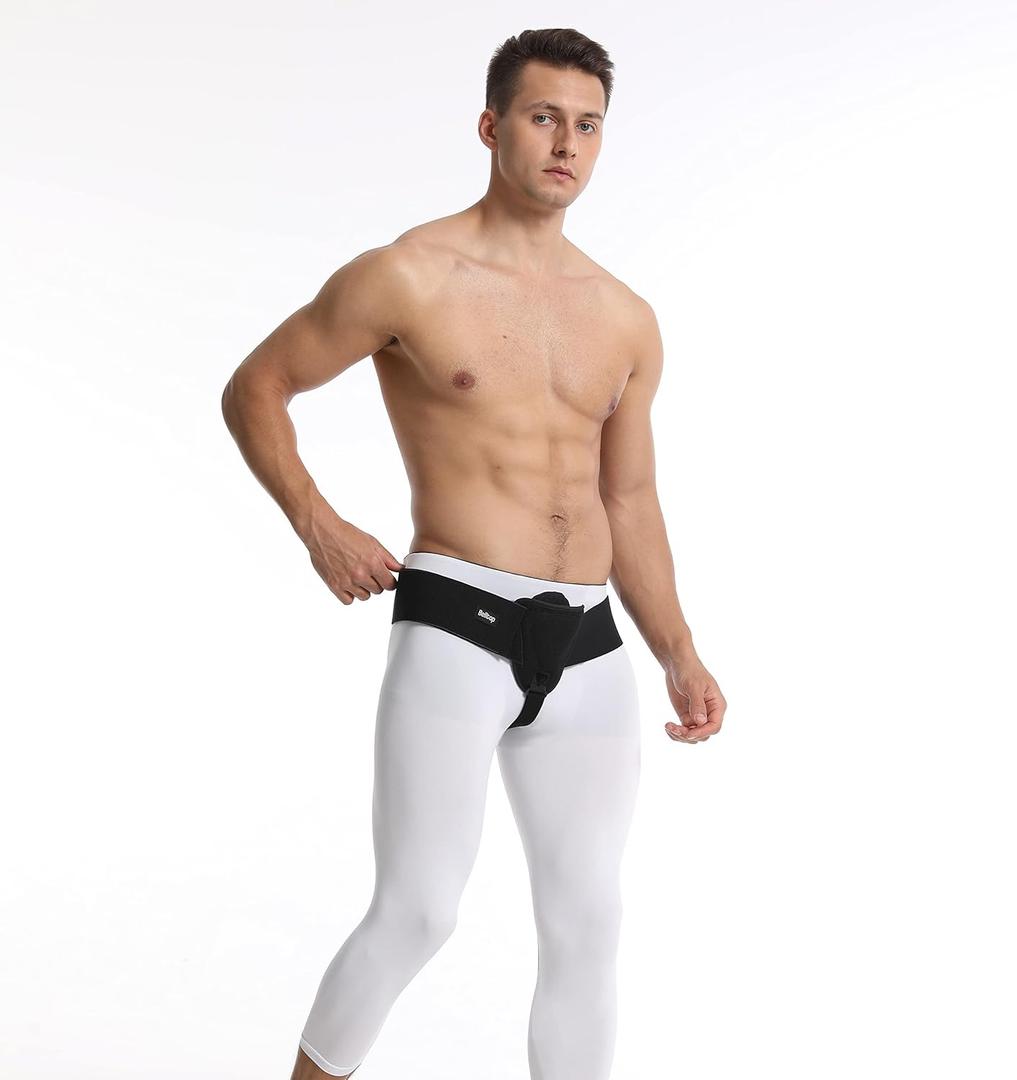 Hernia Belt for Men. Hernia Belt Men - Lead Hernia / Inguinal Hernia Support with Removable Compression Pad for Both Sides Fracture Band Inhernia Adjustable (inguinal bandage) (M)