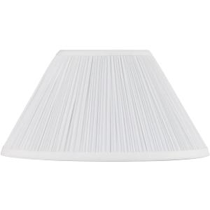 Aspen Creative 33133, Mushroom Pleated Traditional Spider Lamp Shade, White, 6" Top x 14" Bottom x 8" Slant