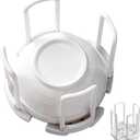 Retractable Dish Oganizer,Simplicity ABS and PP Material RV Dish Storage Bowl Holder,White Bowl Organizer for Kitchen Cabinets Chopsticks Storage Rack