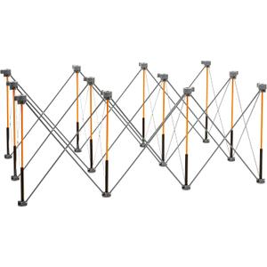 BORA Centipede Portable Workbench - Folding Work Table for Garage, Collapsible Work Bench with 4500lb Capacity, 48 x 72 in Work Support Sawhorse with Quick Clamps & Carry Bag CK12S