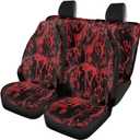 Halloween Horror Hand Personalized Car Seat Cover Full Set Front Saddle Blanket Comfort Covers Rear Bench Backrest Cover Decorative Nonslip Bench Seat Cover Fits Most Cars Trucks SUV