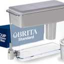 Brita UltraMax Large Water Dispenser With Standard Filter, BPA-Free, Replaces 1,800 Plastic Water Bottles a Year, Lasts Two Months or 40 Gallons, Includes 1 Filter, Kitchen Accessories, Large - 27-Cup (Grey)
