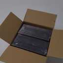 bUCLA 100PCS Clear Gold Plastic Square Plates - 6 Inch Clear Disposable Dessert/Cake Plates with Gold Trim - Ideal for Weddings,Birthday&Party