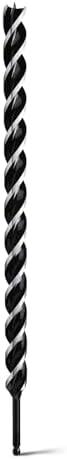 1-1/4"x 24" Auger Drill Bit for Wood,Hex Shank Tri Flute Wood Drill Bit for Soft and Hard Wood,Plastic,Drywall and Composite Materials