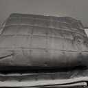 YnM Cooling Weighted Blanket Oeko-Tex Certified Material with Premium Glass Beads (Gradient Dark Grey, 48''x72'' 15lbs), Suit for One Person(~140lb) Use on Twin/Full Bed