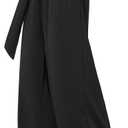 6 x QIANXIZHAN Women's Wide Leg Pants,Dressy Flowy Lounge Work Dress Pants (Black, XL)