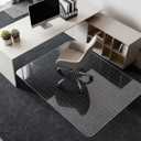 Kuyal Desk Chair Mat for Carpet, 30'' x 48'' Rectangle Transparent Mats