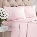 Queen Size 4 Piece Sheet Set - Comfy Breathable & Cooling Bed Sheets Set - Hotel Luxury Bedding for Women, Men, Kids, Teens, Boys & Girls - Deep Pockets, Soft, Wrinkle Free - Oeko-Tex - Lavender Pink