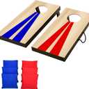 GoSports 2 ft x 1 ft Portable Size Cornhole Set - Ready To Play with 6 Bean Bags and 2 Conrhole Boards - Great for Indoor, Outdoor, Family Events, Game Nights, and Backyard Play