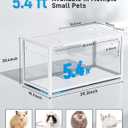 BUCATSTATE Hamster Cage 3.0: Metal Large Rat Cage Stackable with Top Access Easy Assemble 39.3L x 19.7W x 20.6H Inches Dwarf Syrian Hamster Tank for Gerbil Mouse (5.4 ft, White)