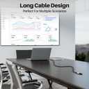 USB C Female to USB A Male Cable 25FT, Extra Long Type 2.0 A to Type C Female Cord Adapter, Data Sync & Charging, USBC Extension Cable for Laptop, Power Bank, U Disk, Charger, Flash Drives