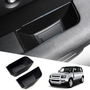 Karltys Door Side Storage Box for Land Rover Defender 90 110 130 2020-2025 2026 Accessories Defender Door Side Organizer Tray Grab Handle Pocket Box Insert Interior Accessories 2PCS