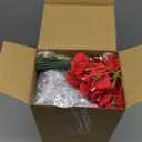 Suncalla 55 Pcs 3 Set Valentines Floral Arrangement with Wooden Vase Valentines DIY Floral Centerpieces for Table Artificial Roses Hydrangeas Eucalyptus Leaves Flower Centerpieces for Table Decor