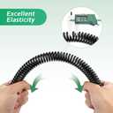 13 Inch Self Closing Gate Spring, Adjustable Tension Gate Closer for Wooden & Vinyl Fence, Steel, Black (2 Pack)