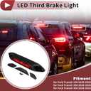 LED Third Brake Light for Ford Transit 150 250 350 2020-2025 LK4Z13A613D Black 3rd High Mounted Stop Lamp LK4Z-13A613-D Rear Center High Level Brake Light Bar Taillight