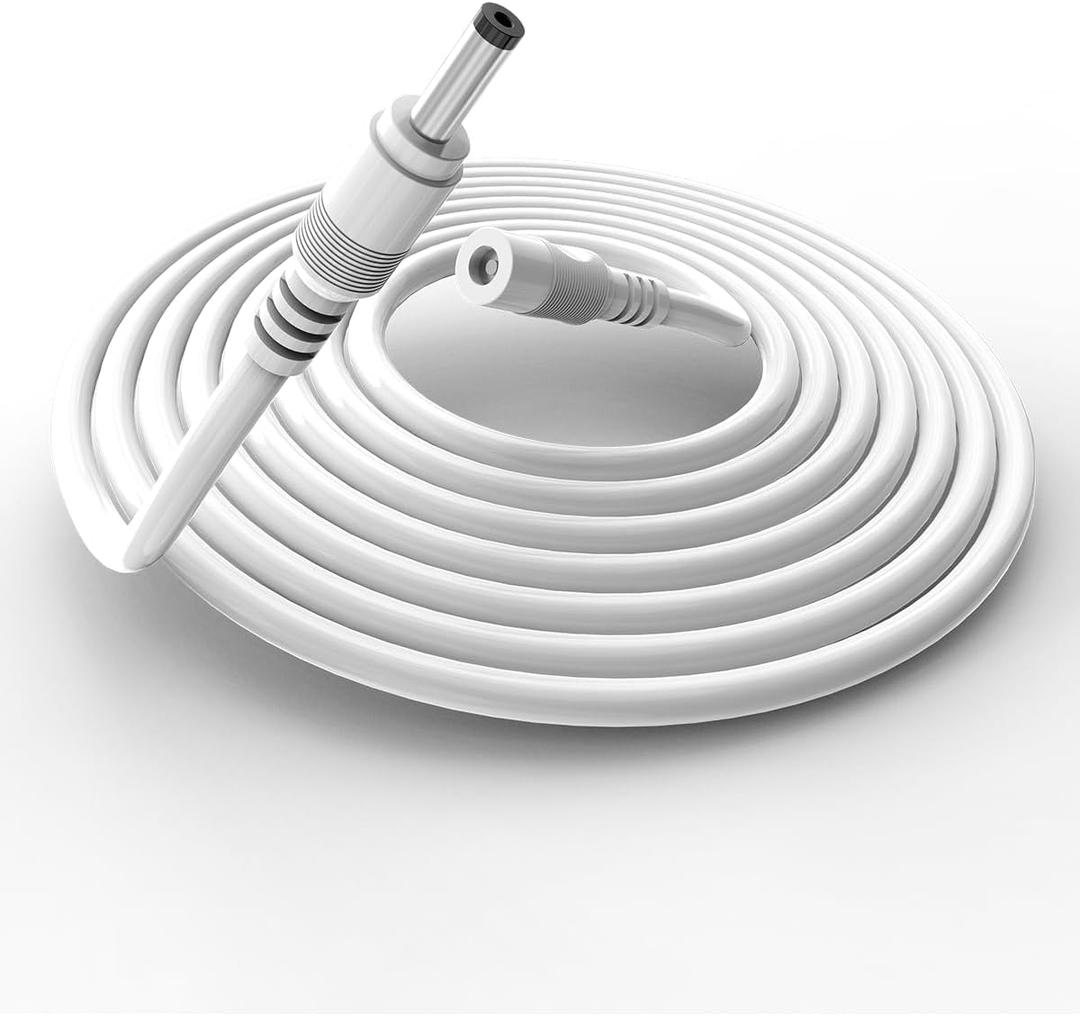 Tonton 21W 10Ft Extension Cable 15V for Ring Solar Panel and Super Solar Panel, Google Nest WiFi AC2200 Router 2nd Gen, Google Nest Home Hub, Echo 1st 2nd Gen, Echo Show Plus, Look, Link, Fire TV 2nd