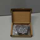 M8 Circlip Stem Caster Wheels 5 Pcs Black Heavy Duty Casters, Black Nylon Wheels Replacement with Brake for Furniture, Table, Cabinet, Shelf