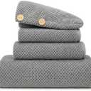 2 bath towels 2 hand towels 2 hair towels