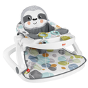 Fisher-Price Portable Baby Chair Sit-Me-Up Floor Seat with Snack Tray, Newborn Sensory Activity Toys & Plush Cute Sloth Washable Pad​