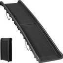 ZENY Portable Folding Dog Ramps for SUV, Truck, Car Ramp Stairs Step Ladder for Pet, Non-Slip Pet Ramp with Raised Siderails