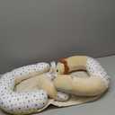 2-in-1 Tummy Time Mat and Seated Support with Sensory Toys  for Newborns and Babies  Includes Detachable Cushion for Supervised Play & Head/Neck Development (Sand)