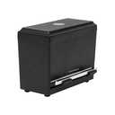 Mind Reader Straw Dispenser, Pencil Dispenser, Classroom Must Have, Restaurant Supply, Plastic, 9.25"L x 4.5"W x 7.5"H, Black