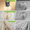 4 PCS Buffet Risers, Foldable Food Risers for Buffet Table, Display Stands for Party, White Cake Cupcake Stands for Food Display, Catering Supplies (7.8" Hx2, 4" Hx2)