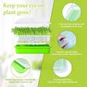 Legigo 8 Pack Seed Sprouter Trays with Lids- Soil-Free Cultivation Germination Tray, BPA Free Micro Greens Growing Trays Seed Sprouting Trays Kit with Germinating Paper for Wheatgrass, Beans and More, 10.23 x 12.7 x 4.95 inches