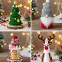 DOITOOL Cardboard Cones 3PCS White Craft Foam Cones for Crafts 12 Inch, Christmas Foam Tree for DIY Crafts, DIY Christmas Gnomes, Holiday Decor White Craft Balls