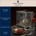 Crafthouse by Fortessa Glass Cocktail Smoking Box with Handheld Smoker