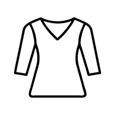 Red Blouse With White Lines , Size L