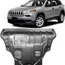 Front Engine Guards Fit for Jeep Cherokee 2014 2015 2016 2017 2018 Engine Splash Shield Guards Suitable for Cherokee Under Engine Cover Directly Replace Original One
