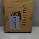 Large Decorative Tray, Rectangular Serving Tray with Handles, Plastic Coffee Table Tray for Ottoman, Living Room, Kitchen Tabletop, Rose Pink, 15.7 x 11.8 x1.6