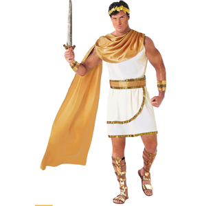 Morph Greek God Costume - Toga Roman Zeus Costume - Men's Greek Toga, Xl
