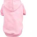 Pet Clothes for Dog Cat Puppy Hoodies Coat Fleece Sweatshirt Warm Sweater Dog Outfits (X-Small, Pink)