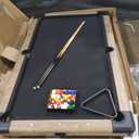 GoSports 6, 7, or 8 ft Billiards Tables - No Assembly, Choose Your Color - Portable Pool Table Includes Full Set of Balls, 2 Cue Sticks, Chalk and Felt Brush