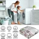 Hummingbird Throw Blanket Butterfly Hummingbirds Theme Blanket for Women Girls Hummingbird Gifts for Bird Lovers Bird Flower Blanket for Couch Bed Outdoor 40"x50"for Kids/Child